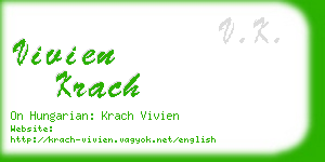 vivien krach business card